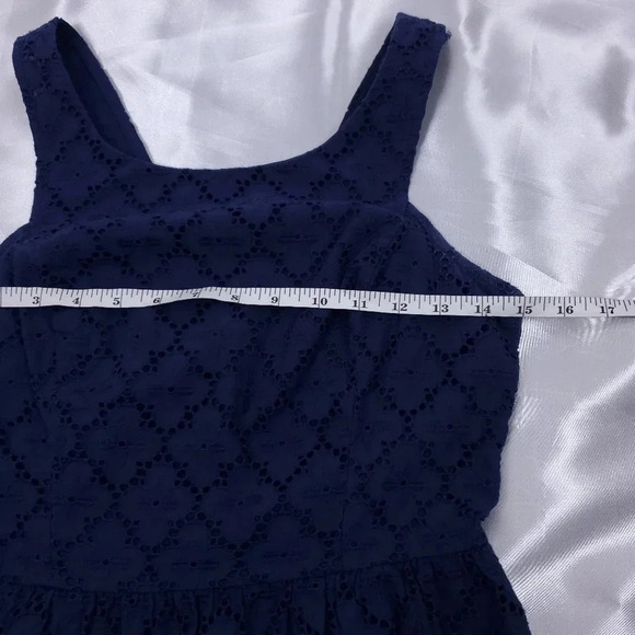 Lilly Pulitzer Navy Ashton Eyelet Tank Top - Picture 5 of 11